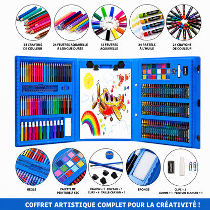 Méga Art Set 208 Pièces – Coffret Artistique pour Enfants